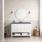 James Martin Vanities Breckenridge 48in Single Vanity, Bright White w/ 3 CM Charcoal Soapstone Top 330-V48-BW-3CSP - alternate 6